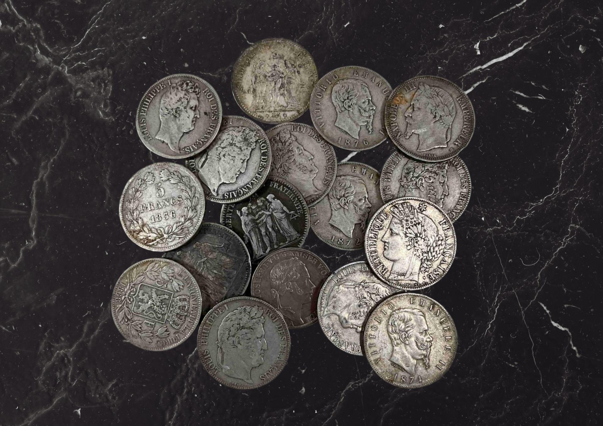 Vendre pi�ces argent Hercule, Semeuse, couverts en argent massif