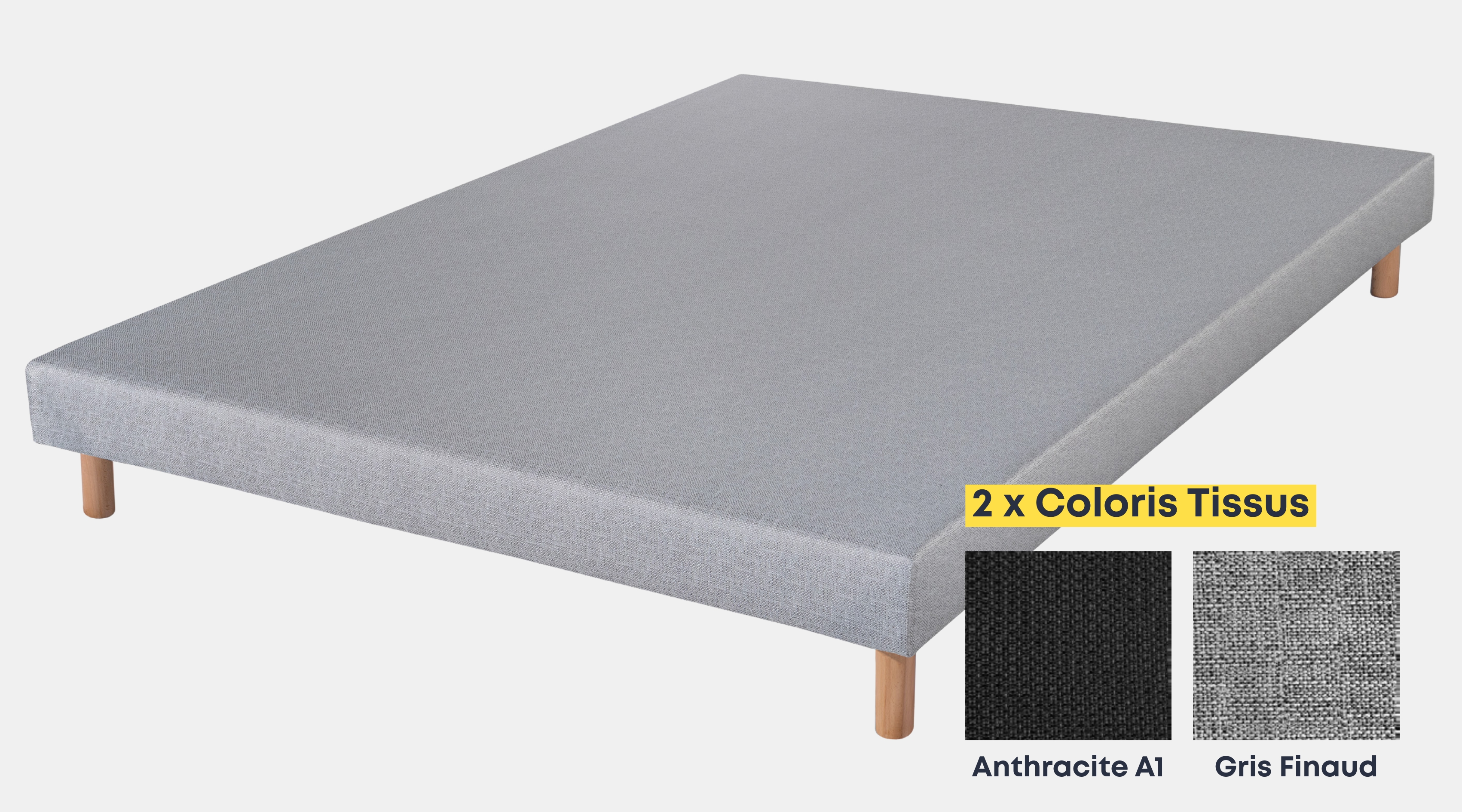 SOMMIER TAPISSIER 2 COULEURS